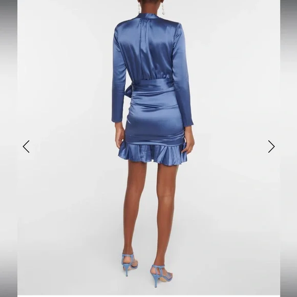 Veronica Beard Agatha Silk Satin Wrap Dress